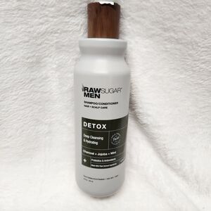 Raw Sugar Men Detox Charcoal Jajoba Mint 18 oz